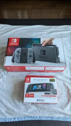 Nintendo Switch 本体 グレー 付属品あり
