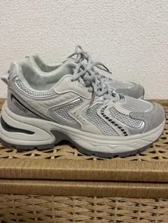 シルバー スポーツシューズ メンズ