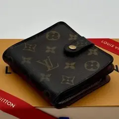 ルイヴィトン モノグラム コンパクトジップ　二つ折り 財布 L字ファスナー