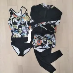 フラワープリント水着セット Lサイズ
