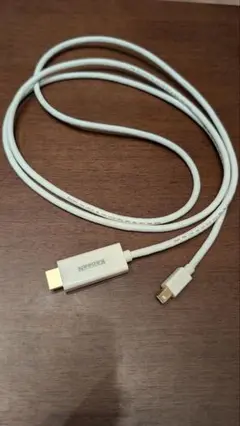 HDMI - mini display ポート変換ケーブル ホワイト 2m