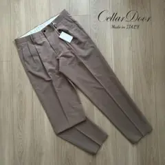 【Cellor Door】セラードアー 2tuck trouser GREIGE
