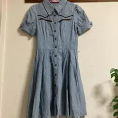 ウエスタン シャツワンピ