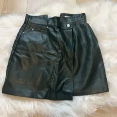 EVRISインパン付きレザースカート