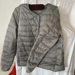 軽量グレーキルティングジャケット　ユニクロ