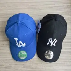 黒青２点セットNew Era LA NY ドジャース キャップ 新品未使用da