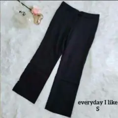 美品　everyday I like　パンツ　黒　フォーマル　34　S　シミ有