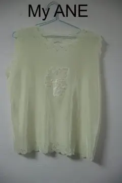 プロフ必読My ANEバラ柄ノースリーブキャミタンクトップかわいい♪良品
