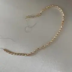 淡水パール 小粒 ピンクオレンジ 1連