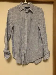 ポロ ラルフローレン シワ加工 シャツ 美品