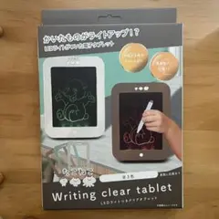 たこねこ　LEDライト付きクリアタブレット　ベージュ　専用色ペン付属