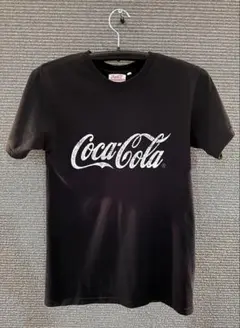 Coca-Cola ロゴTシャツ／ブラック／Lサイズ