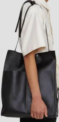 【 美品 】 JIL SANDER ジルサンダー レザートートバッグ