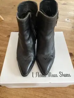 『DIESEL』 BKジッパー付きショートブーツ37⭐︎⭐︎