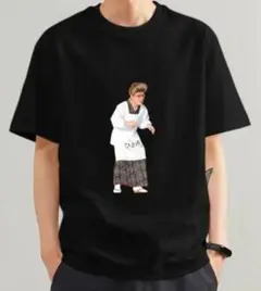 最終大特価SALE！／新品未使用！おもしろＴシャツ！ひとみ婆さん／メンズXL黒