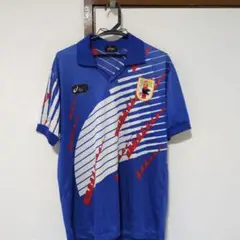 【美品✨asics✨XL O】サッカー 日本代表 ユニフォーム 94年 ドーハ asics 94年 ドーハモデル サッカー日本代表 ユニフォーム XL