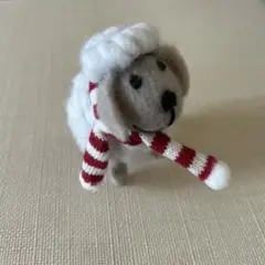 ひつじのフェルトのマスコット