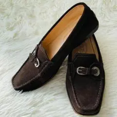 高級・正規品✨ TOD'S ローファー ドライビング スエード 茶 36.5