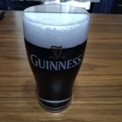 Guinness ビールグラス 黒 スノードー厶