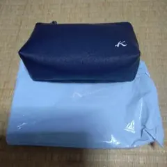 キタムラ　K ネイビー ポーチ　未使用