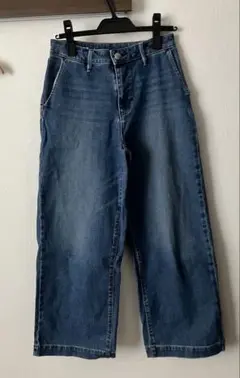 無印良品　デニム ワイドパンツ ジーンズ　サイズS