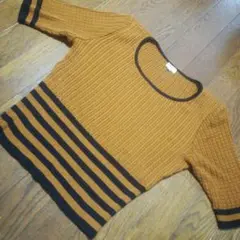 2S 超美品 フォクシー FOXEY ボーダー ニット 半袖