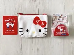 Sanrio ♡ハローキティ♡　ミニ財布　マスキングテープ　2点セット