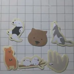 動物シール(6種類)