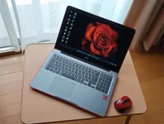 Dell 薄型ノートパソコン レッド