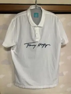 TOMMY HILFIGER ホワイト ポロシャツ L