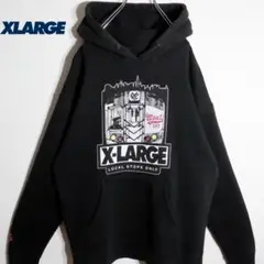 XLARGE エクストララージ パーカー プルオーバー M 黒 ブラック