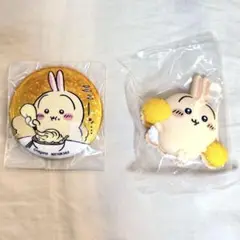 ちいかわらんど 新宿店 うさぎ ホログラム 缶バッジ ノベルティ おまけ付き