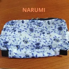 NARUMI 三井信託銀行マルチポーチ　ツィードポーチセット
