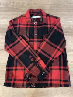 Off-White オフホワイト チェックシャツ 赤 Mサイズ