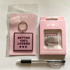 くすみピンク　新品　スマホリング　キーホルダー　セット　かわいい