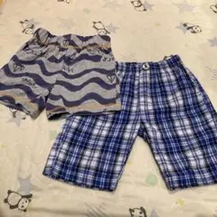 ブルー系ハーフパンツ100