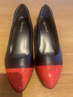 黒赤ウェッジヒール　ヒルズアヴェニュー