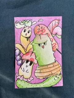 IRIAM配信中に視聴者さんと作ったイラストポストカードシリーズ(？！)1枚目
