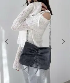 Heather リボンショルダーBAG