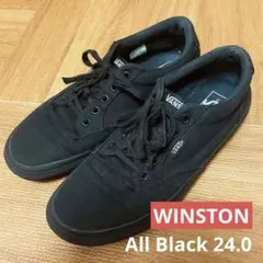 VANS スニーカー WINSTON 黒　ブラック　24cm ERA エラ