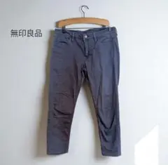 ムジルシリョウヒン【26】パンツ ストレッチ クロップド コットン b143