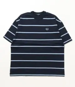 FRED PERRY × BEAMS 別注ボーダーTシャツ ネイビー XL