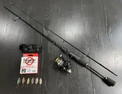 釣り5点セット2ピースロッドu0026リールトラウトスプーンセットu0026ライン・偏光グラス付