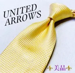 【美品】NICKY x UNITED ARROWS イエロー ソリッド シルク
