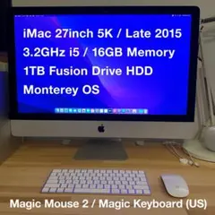 iMac Retina 5K 27インチ Late2015 USキーボード