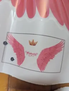 プリンセス ピンク羽 ステッカー