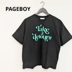 PAGEBOY ページボーイ チアーズ ロゴプリント 半袖 Tシャツ F