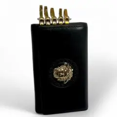 美品 ヴェルサーチ メデューサ 金具 ブラック キーケース　黒　鍵ケース