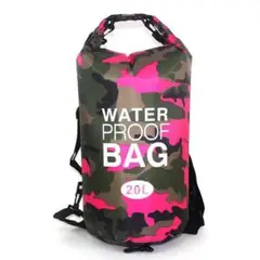 ⭐️ 防水リュック バックパック 20L 迷彩×レッド【069】C1128