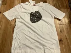 mao made マオメイド イチゴプリント コットン100% 半袖Tシャツ